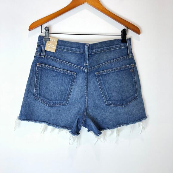 MADEWELL -Women's The Perfect Jean Short - Vintage Denim - 28"-Blue-NWT - Picture 9 of 11